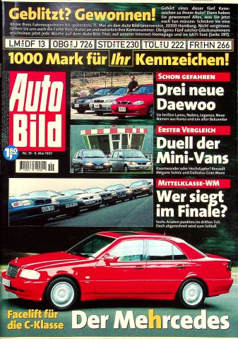 Deckblatt Auto Bild (19/1997)